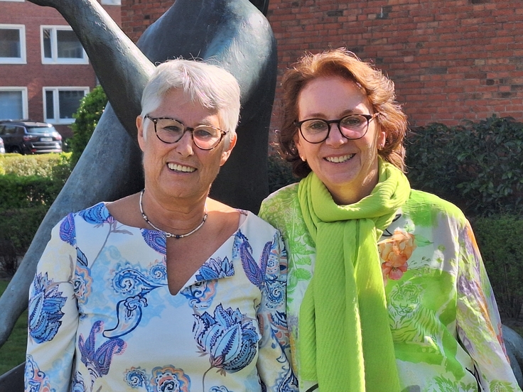 Portraitaufnahme von Frau Anette Klausing und Frau Marianne Zeglin